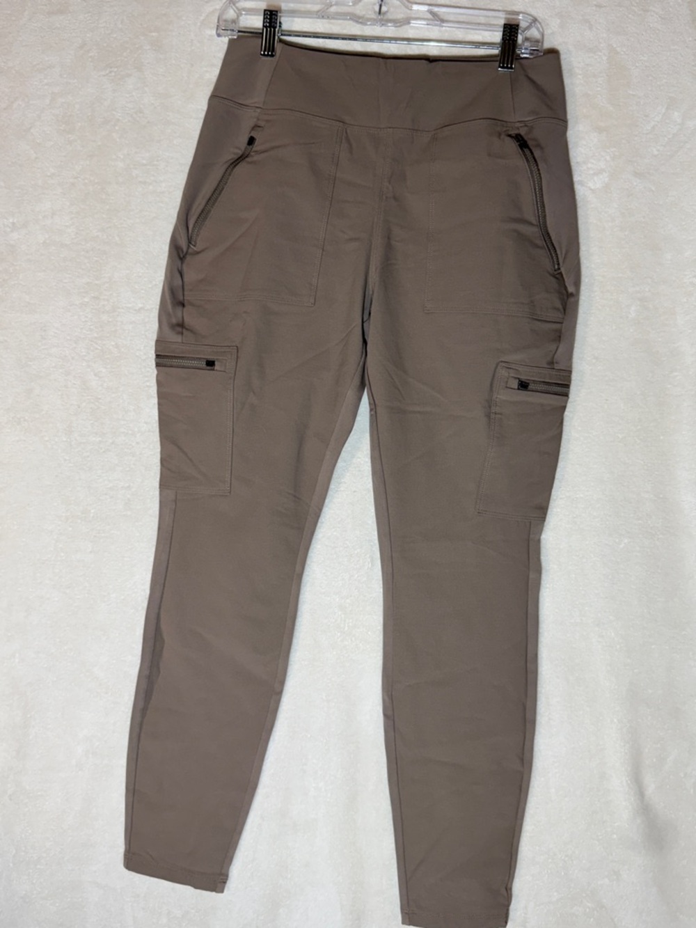Athleta Slim Cargo Leggings in Taupe